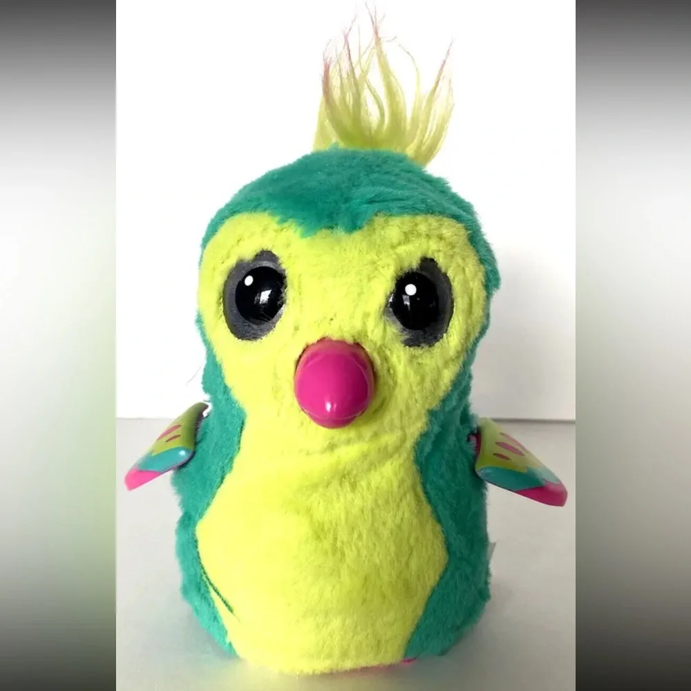 Hatchimals - Walks & Talks Penguala Soft Interactive Green Yellow Plush Bird Toy